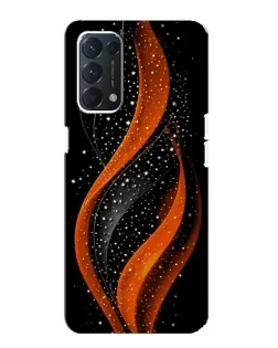 Чехол для OPPO Find X3 Lite с картинкой «Огненная звездная волна»