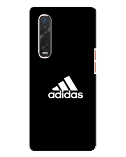 Чехол для OPPO Find X3 Pro с картинкой «Черная классика Adidas»