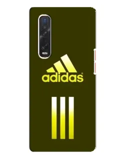 Чехол для OPPO Find X3 Pro с картинкой «Оливковый градиент Adidas»