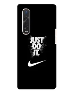 Чехол для OPPO Find X3 Pro с картинкой «Текстовый принт Nike» Чехол для OPPO Find X3 Pro с картинкой «Текстовый принт Nike»