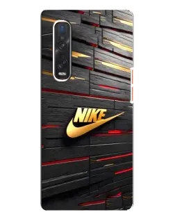 Чехол для OPPO Find X3 Pro с картинкой «Золотой Nike на металле» Чехол для OPPO Find X3 Pro с картинкой «Золотой Nike на металле»