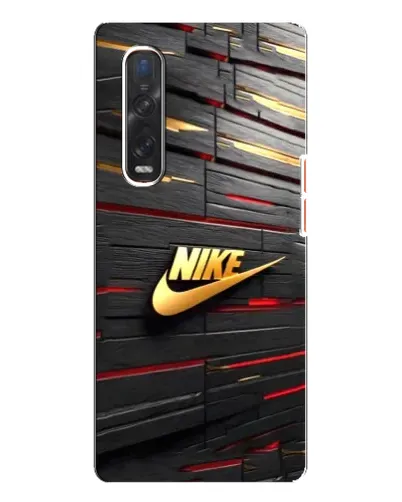 Чехол для OPPO Find X3 Pro с картинкой «Золотой Nike на металле» Чехол для OPPO Find X3 Pro с картинкой «Золотой Nike на металле»
