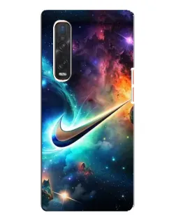 Чехол для OPPO Find X3 Pro с картинкой «Космический Nike Swoosh» Чехол для OPPO Find X3 Pro с картинкой «Космический Nike Swoosh»