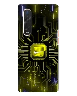 Чехол для OPPO Find X3 Pro с картинкой «Nike — золотая искра» Чехол для OPPO Find X3 Pro с картинкой «Nike — золотая искра»