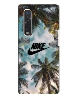 Чехол для OPPO Find X3 Pro с картинкой «Тропический принт Nike» Чехол для OPPO Find X3 Pro с картинкой «Тропический принт Nike»