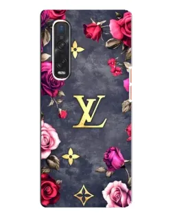 Чехол для OPPO Find X3 Pro с картинкой «Цветочный Louis Vuitton»