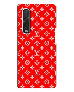 Чехол для OPPO Find X3 Pro с картинкой «Яркий паттерн LV»