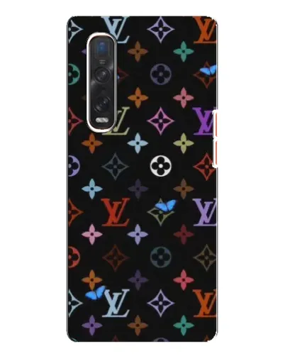 Чехол для OPPO Find X3 Pro с картинкой «Цветная монограмма LV» Чехол для OPPO Find X3 Pro с картинкой «Цветная монограмма LV»