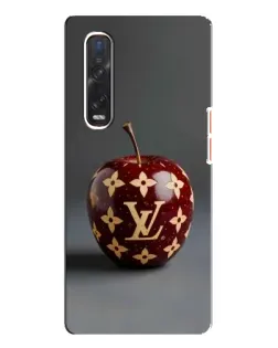 Чехол для OPPO Find X3 Pro с картинкой «Красное яблоко LV»