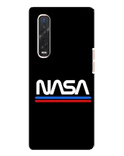 Чехол для OPPO Find X3 Pro с картинкой «NASA — классика Red Blue» Чехол для OPPO Find X3 Pro с картинкой «NASA — классика Red Blue»