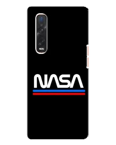 Чехол для OPPO Find X3 Pro с картинкой «NASA — классика Red Blue» Чехол для OPPO Find X3 Pro с картинкой «NASA — классика Red Blue»
