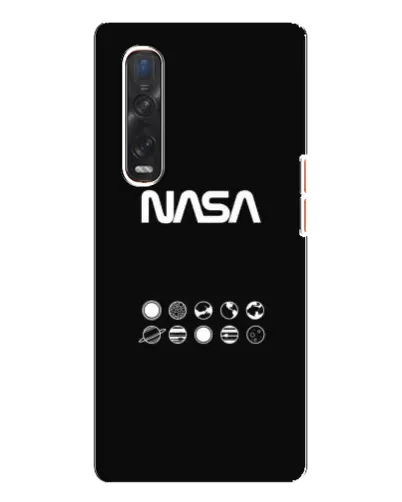 Чехол для OPPO Find X3 Pro с картинкой «NASA — технический принт» Чехол для OPPO Find X3 Pro с картинкой «NASA — технический принт»