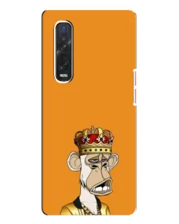 Чехол для OPPO Find X3 Pro с картинкой «Золотая обезьяна Bored Ape»