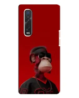Чехол для OPPO Find X3 Pro с картинкой «Bored Ape в красном» Чехол для OPPO Find X3 Pro с картинкой «Bored Ape в красном»