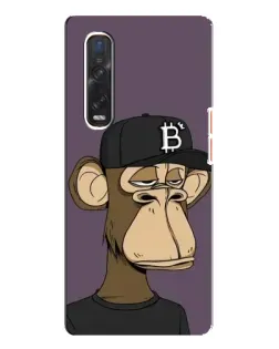 Чехол для OPPO Find X3 Pro с картинкой «Bored Ape в кепке» Чехол для OPPO Find X3 Pro с картинкой «Bored Ape в кепке»