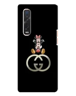 Чехол для OPPO Find X3 Pro с картинкой «Минни Маус на лого» Чехол для OPPO Find X3 Pro с картинкой «Минни Маус на лого»