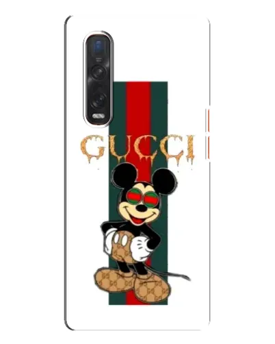 Чехол для OPPO Find X3 Pro с картинкой «Микки Маус Gucci — полосы» Чехол для OPPO Find X3 Pro с картинкой «Микки Маус Gucci — полосы»