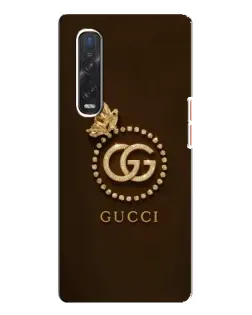 Чехол для OPPO Find X3 Pro с картинкой «Gucci — золотая бабочка» Чехол для OPPO Find X3 Pro с картинкой «Gucci — золотая бабочка»