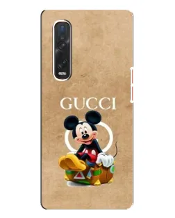 Чехол для OPPO Find X3 Pro с картинкой «Микки Маус Gucci — крафт» Чехол для OPPO Find X3 Pro с картинкой «Микки Маус Gucci — крафт»