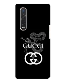 Чехол для OPPO Find X3 Pro с картинкой «Gucci — серебряная змея» Чехол для OPPO Find X3 Pro с картинкой «Gucci — серебряная змея»