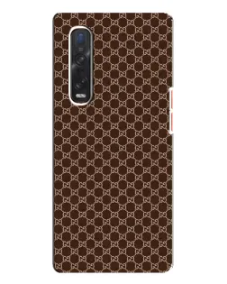 Чехол для OPPO Find X3 Pro с картинкой «Gucci — шоколадная сетка» Чехол для OPPO Find X3 Pro с картинкой «Gucci — шоколадная сетка»