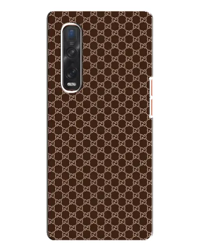 Чехол для OPPO Find X3 Pro с картинкой «Gucci — шоколадная сетка» Чехол для OPPO Find X3 Pro с картинкой «Gucci — шоколадная сетка»