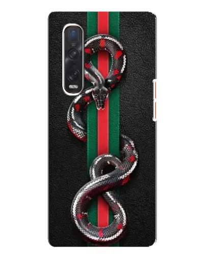Чехол для OPPO Find X3 Pro с картинкой «Gucci — змея на полосе» Чехол для OPPO Find X3 Pro с картинкой «Gucci — змея на полосе»