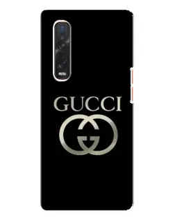Чехол для OPPO Find X3 Pro с картинкой «Gucci — золото на черном» Чехол для OPPO Find X3 Pro с картинкой «Gucci — золото на черном»