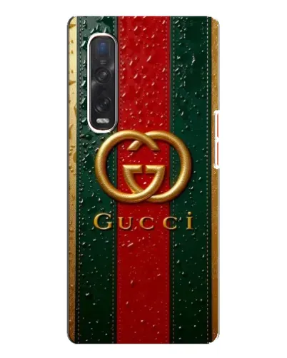 Чехол для OPPO Find X3 Pro с картинкой «Gucci — фирменная полоса и золото» Чехол для OPPO Find X3 Pro с картинкой «Gucci — фирменная полоса и золото»
