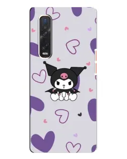 Чехол для OPPO Find X3 Pro с картинкой «Kuromi и лавандовые сердца» Чехол для OPPO Find X3 Pro с картинкой «Kuromi и лавандовые сердца»
