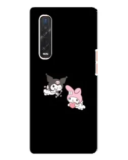 Чехол для OPPO Find X3 Pro с картинкой «My Melody и Kuromi» Чехол для OPPO Find X3 Pro с картинкой «My Melody и Kuromi»