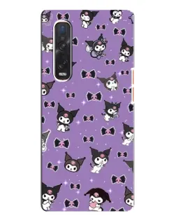 Чехол для OPPO Find X3 Pro с картинкой «Kuromi — паттерн» Чехол для OPPO Find X3 Pro с картинкой «Kuromi — паттерн»