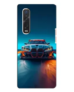 Чехол для OPPO Find X3 Pro с картинкой «BMW — огни неона»