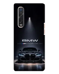 Чехол для OPPO Find X3 Pro с картинкой «BMW сквозь ночной город»
