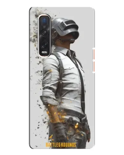 Чехол для OPPO Find X3 Pro с картинкой «PUBG — боец в пыли»