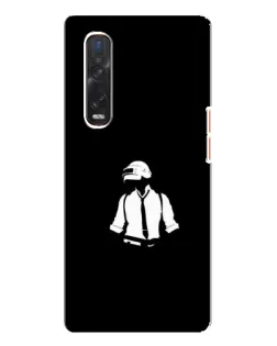 Чехол для OPPO Find X3 Pro с картинкой «PUBG — белый шлем» Чехол для OPPO Find X3 Pro с картинкой «PUBG — белый шлем»