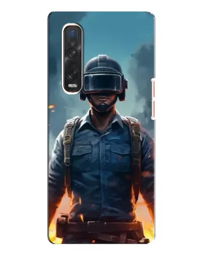 Чехол для OPPO Find X3 Pro с картинкой «PUBG — реалистичный герой»