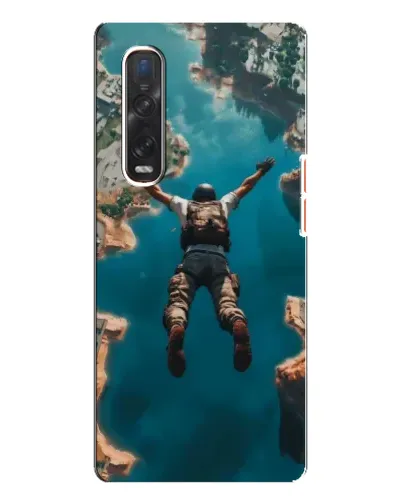 Чехол для OPPO Find X3 Pro с картинкой «PUBG — свободное падение»