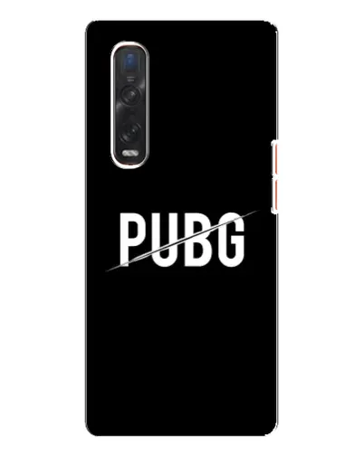 Чехол для OPPO Find X3 Pro с картинкой «PUBG — белый логотип»