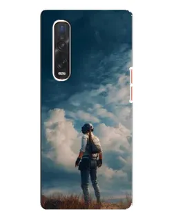 Чехол для OPPO Find X3 Pro с картинкой «Герой PUBG на скале» Чехол для OPPO Find X3 Pro с картинкой «Герой PUBG на скале»