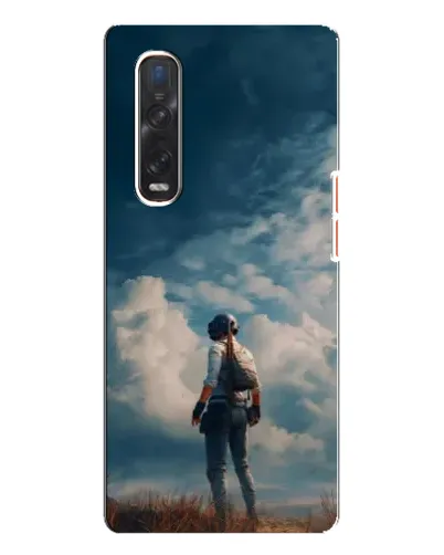 Чехол для OPPO Find X3 Pro с картинкой «Герой PUBG на скале»