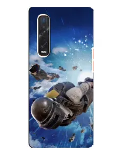 Чехол для OPPO Find X3 Pro с картинкой «Десант PUBG — прыжок» Чехол для OPPO Find X3 Pro с картинкой «Десант PUBG — прыжок»