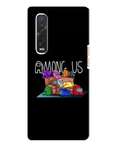 Чехол для OPPO Find X3 Pro с картинкой «Логотип Among Us» Чехол для OPPO Find X3 Pro с картинкой «Логотип Among Us»