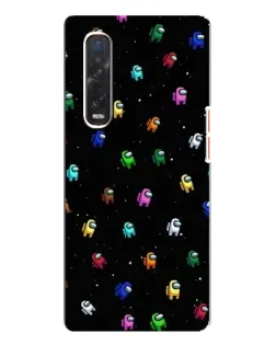 Чехол для OPPO Find X3 Pro с картинкой «Экипаж Among Us» Чехол для OPPO Find X3 Pro с картинкой «Экипаж Among Us»