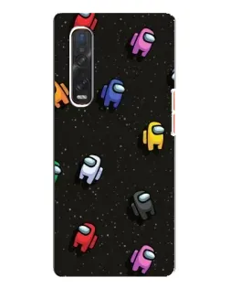 Чехол для OPPO Find X3 Pro с картинкой «Космический паттерн Among Us» Чехол для OPPO Find X3 Pro с картинкой «Космический паттерн Among Us»