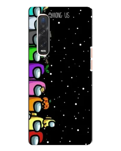 Чехол для OPPO Find X3 Pro с картинкой «Команда Among Us» Чехол для OPPO Find X3 Pro с картинкой «Команда Among Us»