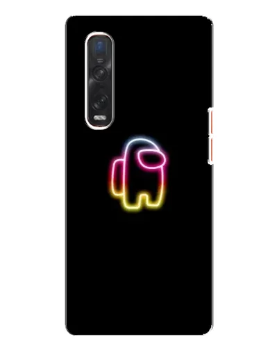 Чехол для OPPO Find X3 Pro с картинкой «Among Us градиент» Чехол для OPPO Find X3 Pro с картинкой «Among Us градиент»