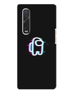 Чехол для OPPO Find X3 Pro с картинкой «Among Us неон»
