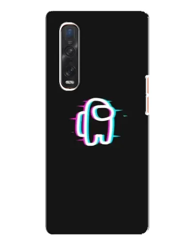 Чехол для OPPO Find X3 Pro с картинкой «Among Us неон» Чехол для OPPO Find X3 Pro с картинкой «Among Us неон»