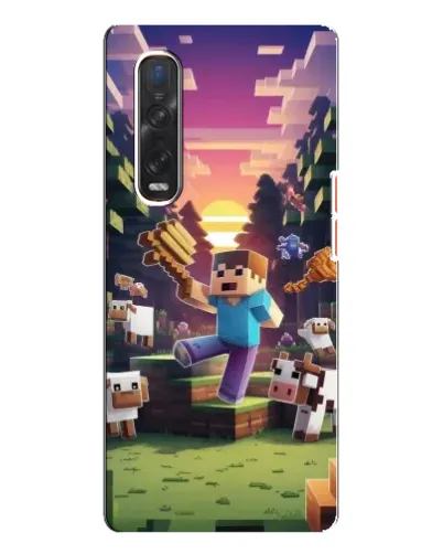 Чехол для OPPO Find X3 Pro с картинкой «Стив на ферме» Чехол для OPPO Find X3 Pro с картинкой «Стив на ферме»